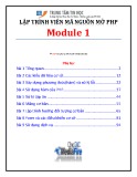 Giáo trình Lập trình viên mã nguồn mở PHP (Module 1) - TTTH ĐH KHTN