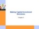 Lecture Essentials of corporate finance - Chapter 9: Making capital investment decisions