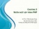 Bài giảng học phần Thiết kế website thương mại điện tử: Chương 3 - ThS. Thiều Quang Trung