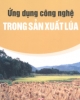 Ebook Ứng dụng công nghệ trong sản xuất lúa - Chu Thị Thơm,  Phan Thị Lài, Nguyễn Văn Tó (Biên soạn)