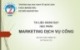 Bài giảng Marketing dịch vụ công - TS. Nguyễn Hoài Long