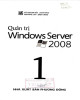 Ebook Quản trị Windows server 2008 (Tập 1): Phần 1