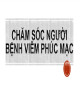 Bài giảng Chăm sóc người bệnh viêm phúc mạc