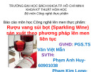 Thuyết trình Công nghệ lên men - Bài: Rượu vang sủi bọt sản xuất theo phương pháp lên men liên tục