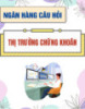 Ngân hàng câu hỏi Thị trường chứng khoán