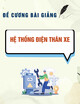 Đề cương bài giảng Hệ thống điện thân xe