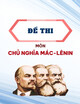 Đề thi môn Chủ nghĩa Mác-Lênin