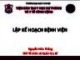 Bài giảng Quản lý bệnh viện – Bài 3: Lập kế hoạch bệnh viện