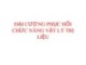 Bài giảng Đại cương phục hồi chức năng vật lý trị liệu