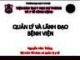 Bài giảng Quản lý bệnh viện – Bài 5: Quản lý và lãnh đạo bệnh viện