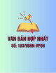 Văn bản hợp nhất 103/VBHN-VPQH