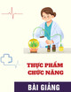 Bài giảng Thực phẩm chức năng - TS. Ngô Duy Sạ